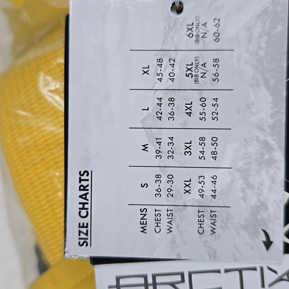 767 NWT Arctix Men's Essential Insulated Bib Overalls - 32 Inseam Size Medium - Picture 6 of 7